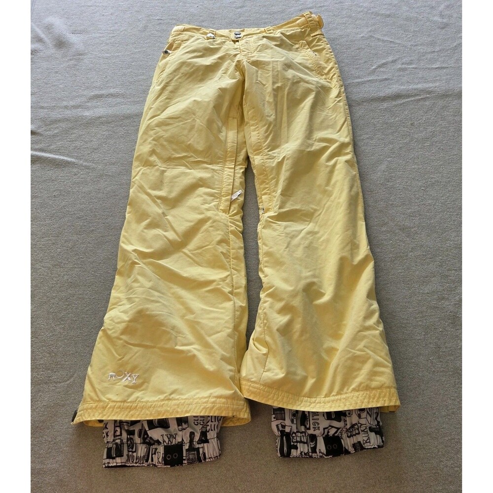 Roxy 5000 5K Snow Ski Winter Pants Yellow Womens Size XS